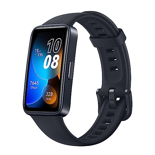 HUAWEI Band 8 Smartwatch, Ultraflaches Design, Schlaf-Tracking, 2 Wochen Akkulaufzeit,Gesundheits- und Fitness-Tracker, Kompatibel mit Android & iOS, Midnight Black von HUAWEI