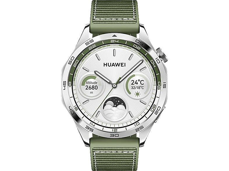 HUAWEI WATCH GT 4 46 Smartwatch Woven, 140 - 210mm, Grün von HUAWEI