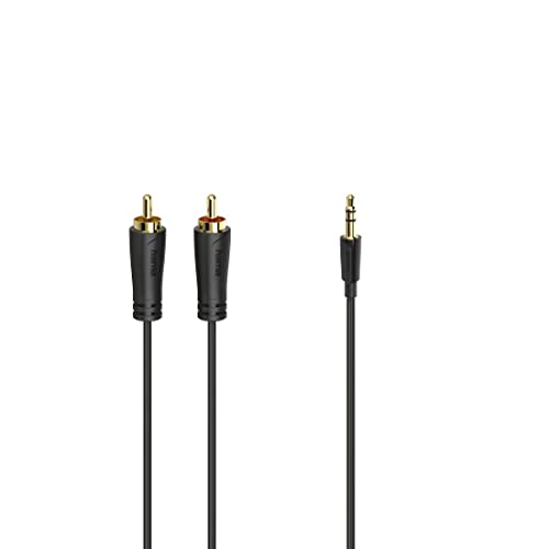 Audio-Kabel, 3,5-mm-Klinken-Stecker - 2 Cinch-Stecker, Stereo, verg., 1,5 m von Hama