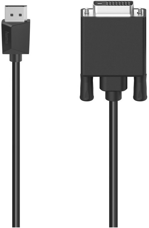 DisplayPort>DVI-Stecker (1,5m) schwarz von Hama