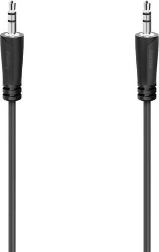 Hama 00205262 Klinke Audio Anschlusskabel [1x Klinkenstecker 3.5mm - 1x Klinkenstecker 3.5 mm] 1.5m von Hama