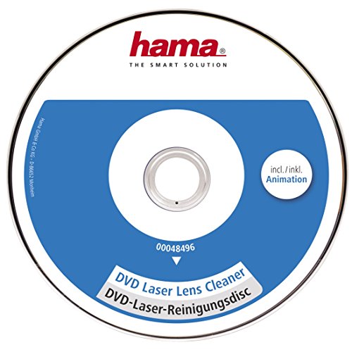 Hama DVD Reinigungsdisc (zur Beseitigung von Schmutz in DVD Laufwerken) Laser-Reinigungs DVD von Hama