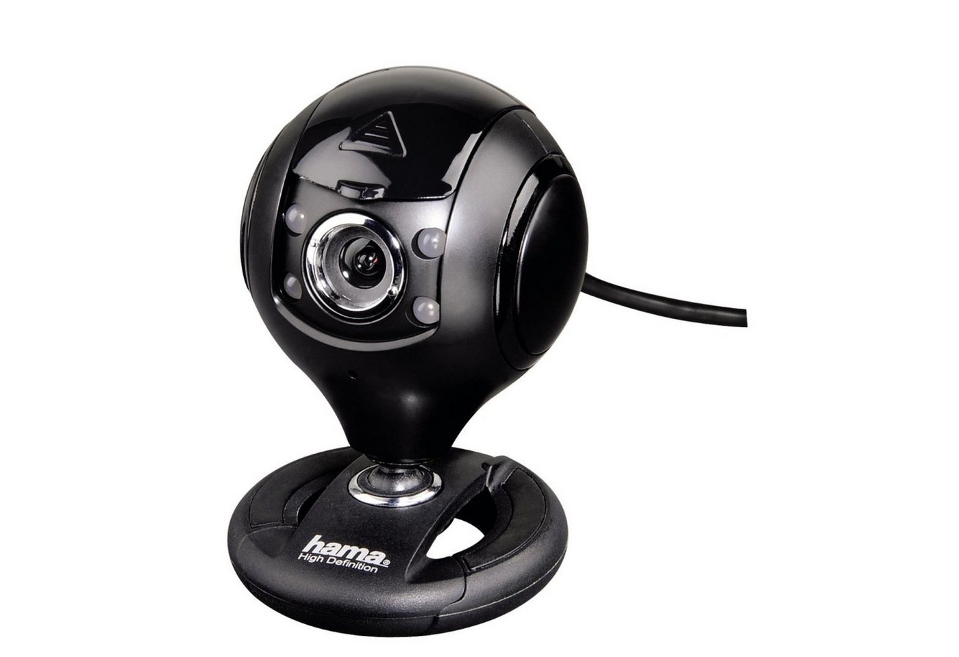 Hama HD Webcam Spy Protect Web-Kamera 720p 30 fps Webcam (mit Mikrofon und LED-Licht verschließbare Linse 720p Auflösung USB 2.0) von Hama