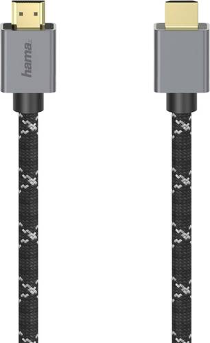 Hama HDMI Anschlusskabel HDMI-A Stecker, HDMI-A Stecker 2.00m Grau, Schwarz 00200504 Ultra HD (8K) H von Hama