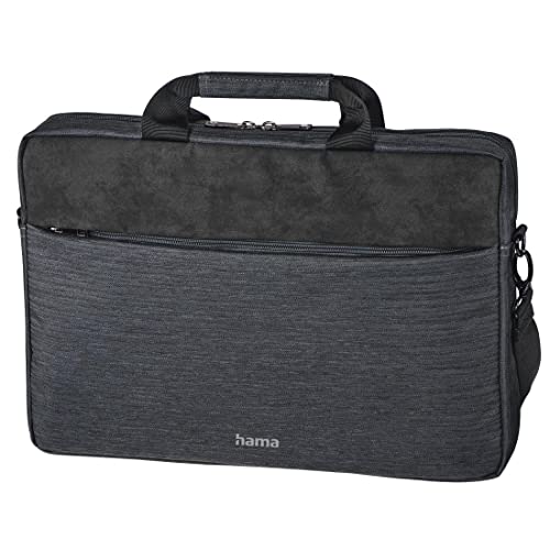 Hama Laptop Tasche bis 14.1 Zoll (Notebook Tasche für Laptop, Tablet, MacBook, Chromebook bis 14,1 Zoll, Umhängetasche als Arbeitstasche oder Schultasche für Herren und Damen) grau von Hama