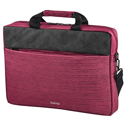 Hama Laptop Tasche bis 15.6 Zoll (Notebook Tasche für Laptop, Tablet, MacBook, Chromebook bis 15,6 Zoll, Umhängetasche als Arbeitstasche oder Schultasche für Herren und Damen) rot von Hama