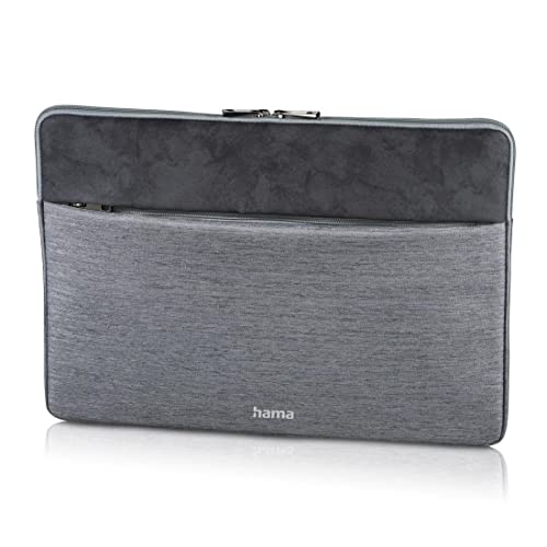 Hama Tasche für Tablet und Notebook bis 14.1 Zoll (Tablettasche, Laptoptasche für Notebook, Tablet, MacBook, Surface bis 14,1 Zoll, Hülle, Case, Laptophülle, Sleeve) grau von Hama