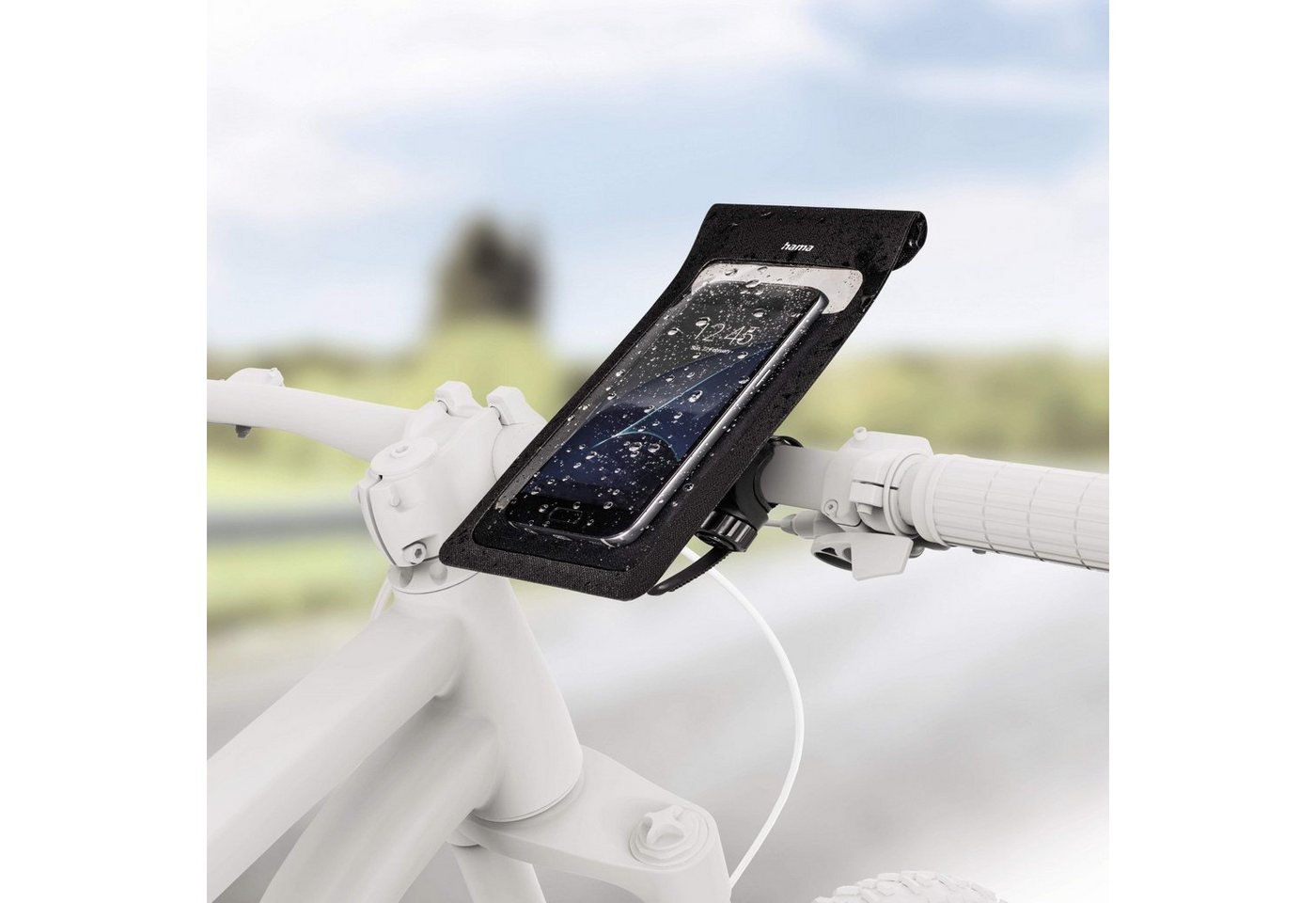 Hama Universal Fahrrad-Halterung Lenker-Halter Handy-Halterung, (360° Universell Smartphone 4 bis 7" auch für eBike)" von Hama