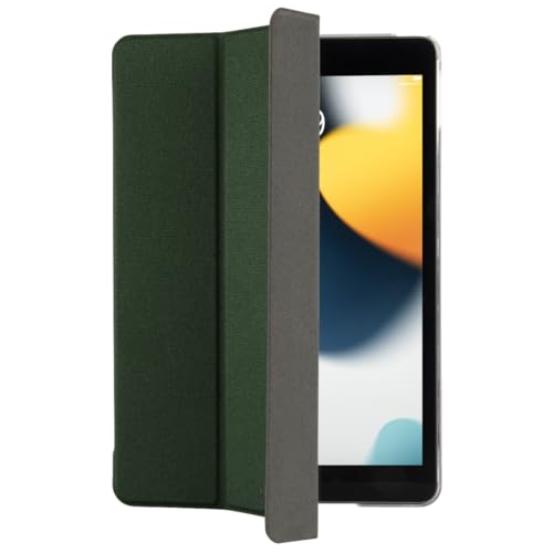 Hama iPad Hülle „Terra“ für Apple iPad 10.2" 7., 8., 9. Generation (Schutzhülle mit Tablet-Stand zum Klappen, Tablet Tasche für Auto-Schlaf/Wach, Tablet Hülle recycled, transparente Rückseite) grün von Hama