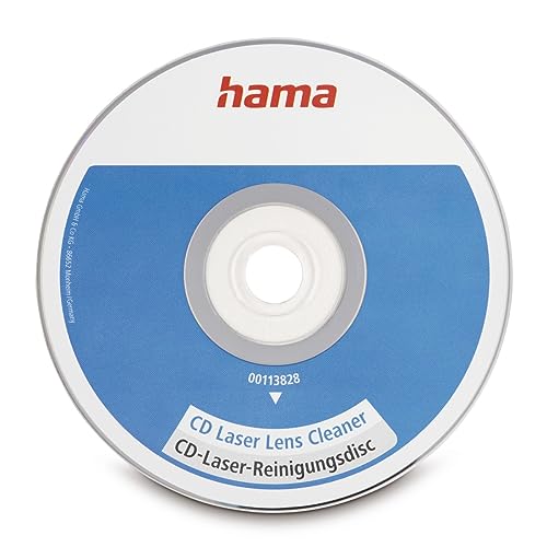 Reinigungs-CD für CD-Player (Laser Reinigung, Reinigungs CD für CD Player/Autoradio/Konsolen mit CD-Rom-Laufwerk, für Slot in Player mit Reinigungs Flüssigkeit, Reinigungsdisc) von Hama