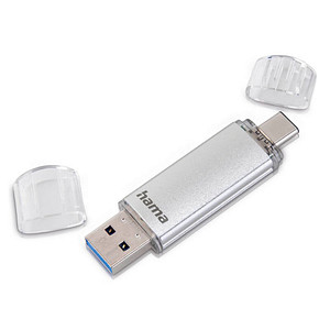 hama USB-Stick C-Laeta silber 128 GB von Hama