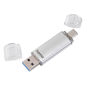 hama USB-Stick C-Laeta silber 64 GB von Hama
