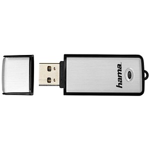 hama USB-Stick Fancy silber, schwarz 128 GB von Hama