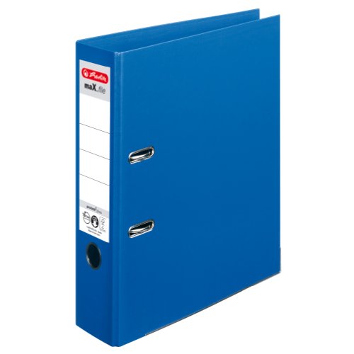 Herlitz 10834331 Ordner maX.file protect+ (A4, 8 cm) blau von Herlitz