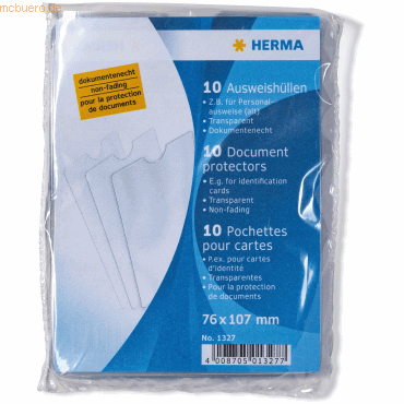 HERMA Ausweishüllen 76x107mm für Personalausweise von Herma