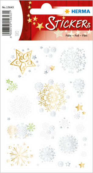 HERMA Weihnachts-Sticker CREATIVE , Sternengestöber, von Herma