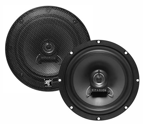 Hifonics VX62-16,5cm (6.5") 2-Wege Koaxial-Auto-Lautsprecher | 1 Paar | EInbau-Lautsprecher für Car-HiFi Fans von Hifonics