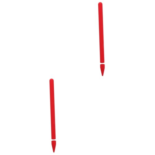 Homoyoyo 2St Federmäppchen Einfache Installation Stiftschutz mit Cartoon-Design Stifthülle aus Silikon Stylus-Stiftabdeckung Schutzhülle für Touchpen Stylus-Stifthülle Handschrift rot von Homoyoyo