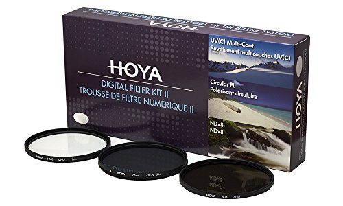 Hoya Digital Filter Kit (46mm) inklusiv Cirkular Polfilter/ND-Filter (NDx8)/HMC-C, UV-Filter schwarz von Hoya