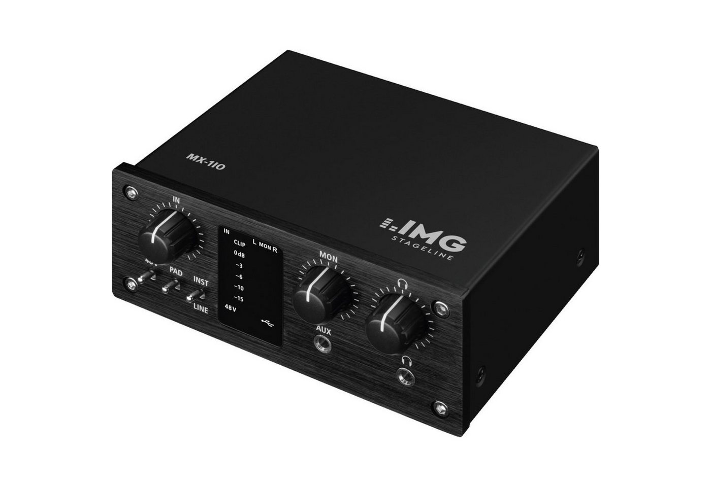IMG STAGELINE Digitales Aufnahmegerät (MX-1IO - USB Audio Interface) von IMG STAGELINE
