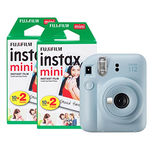 Fujifilm instax Mini 12 Sofortbildkamera mit 40 Filmen, Pastellblau von INSTAX