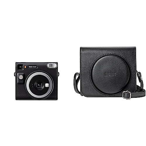 INSTAX Square SQ 40 Sofortbildkamera + INSTAX Square SQ40 Kameratasche, schwarz von INSTAX