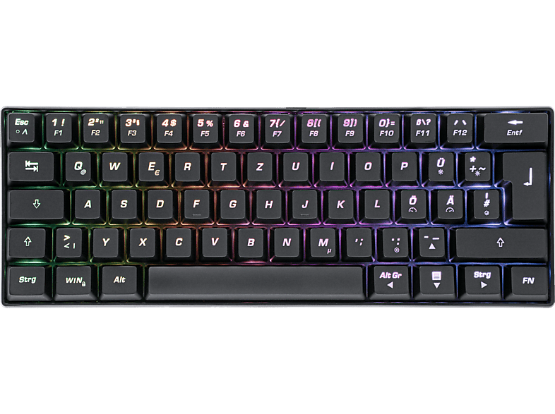 ISY IGK-5000-BK Mini Size, Gaming Tastatur , Mechanisch, Sonstiges, kabelgebunden, Schwarz von ISY