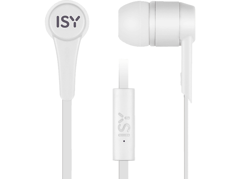ISY IIE-1101-WT, In-ear Kopfhörer Weiß von ISY