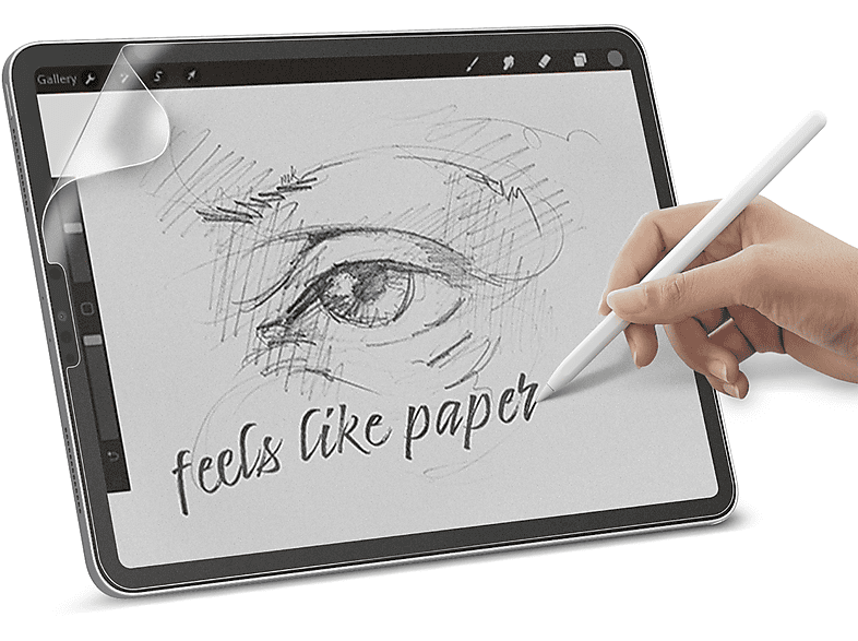 ISY IPG-6202 Paperfeel Schutzfolie (für Apple iPad Pro 12.9", 3rd Gen (2018), 4th (2020), 5th (2021), 6th (2022)) von ISY