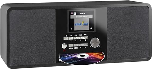 Imperial DABMAN i200 CD Internetradio/DAB+ Radio Digitalradio mit CD Player (Stereo Sound, Internetradio/DAB+ / DAB/UKW, WLAN, LAN, Bluetooth, Aux-In, Line-Out, Spotify) schwarz von Imperial