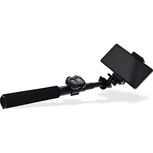 InLine 48090 Selfie Stick mit Bluetooth Funkauslöser, Teleskop, schwarz, Aluminium, mit Mini Stativ, 0,75m von InLine