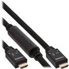 InLine - HDMI mit Ethernetkabel - HDMI (M) bis HDMI (M) - 25,0m - dreifach abgeschirmtes Twisted-Pair-Kabel - Schwarz - geformt, 4K Unterstützung, aktiv (17525A) von InLine