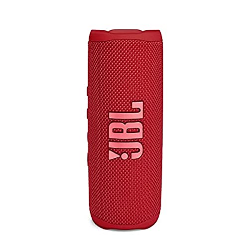 JBL Flip 6 Bluetooth Box in Rot – Wasserdichter, tragbarer Lautsprecher mit 2-Wege-Lautsprechersystem für kraftvollen Sound – Bis zu 12 Stunden kabellos Musik abspielen von JBL