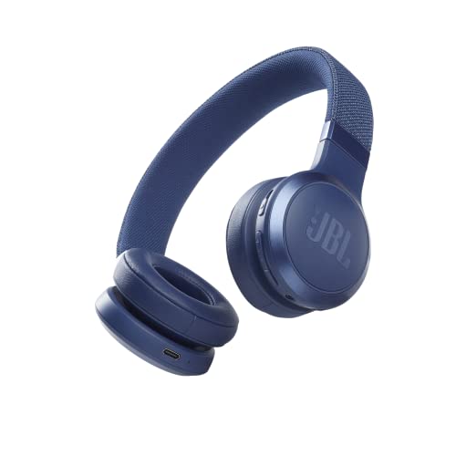 JBL Live 460NC kabelloser On-Ear Bluetooth-Kopfhörer in Blau – Mit Noise-Cancelling und Sprachassistent – Für bis zu 50 Stunden Musikgenuss von JBL