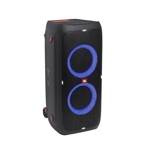 JBL PartyBox 310 - Kabelloser Bluetooth-Party-Lautsprecher mit integrierter dynamischer Beleuchtung, Karaoke-Modus, kraftvoller Bass und JBL App-Unterstützung, Schwarz von JBL