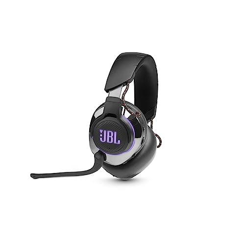 JBL Quantum 810 Over-Ear Gaming Kopfhörer – Wireless Bluetooth Headset mit Active Noise Cancelling und hochklappbarem Boom Mic – QuantumSurround Sound – Schwarz von JBL