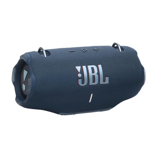 JBL Xtreme 4 Musikbox in Blau – Tragbare Bluetooth-Lautsprecher-Box mit tiefem Bass, KI-Sound-Boost und integrierter Powerbank – Wasserfest und staubfest – 24 Laufzeit von JBL