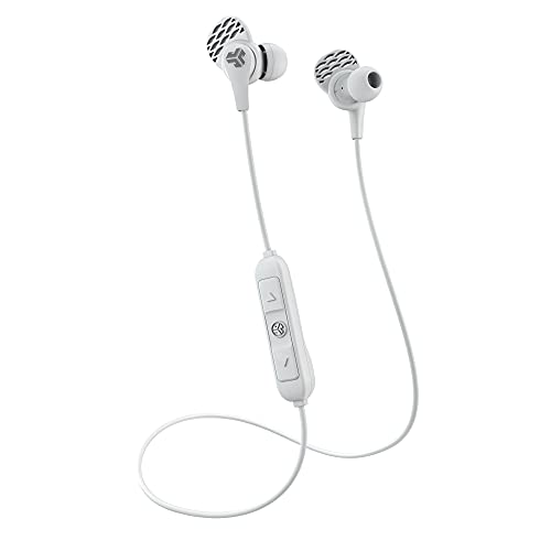 JLab JBuds Pro Bluetooth Wireless Earbuds, In-Ear Kopfhörer mit 10mm-Titan-Treibern und Geräuschisolierung, Inkl. Gel-Ohrtips und Cush-Fin-Ohrpassstücke für optimale Passform (Weib) von JLab