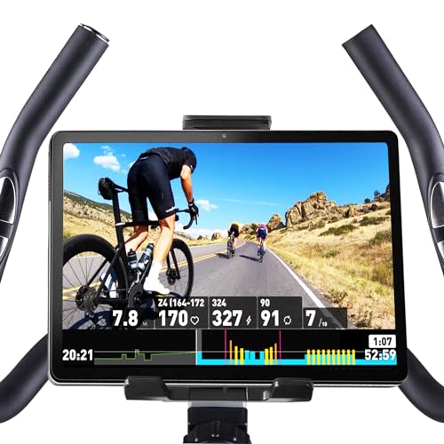 Tablet halterung fahrrad crosstrainer heimtrainer universelle Anpassbarkeit an alle Tablet-Modelle und Lenker Einfache Installation Verbesserte Stabilität von JP Sales