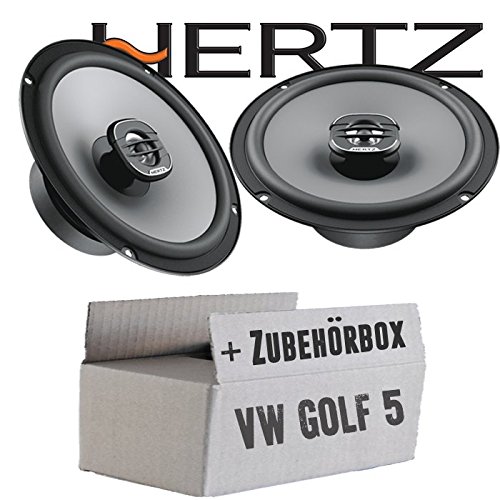 Lautsprecher Boxen Hertz X 165-16,5cm Koax Auto Einbauzubehör - Einbauset passend für VW Golf 5 - justSOUND von JUST SOUND