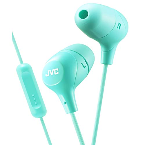 JVC HA-FX38M-G-E In-Ear-Kopfhörer mit 1-Tasten-Fernbedienung und Mikrofon grün von JVC
