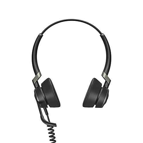 Jabra Engage 50 On-Ear Stereo Headset - Microsoft-zertifizierter digitaler Kopfhörer mit Kabel - passive Lärmunterdrückung für Softphones und Web-Clients - USB-C-Kabel - schwarz von Jabra