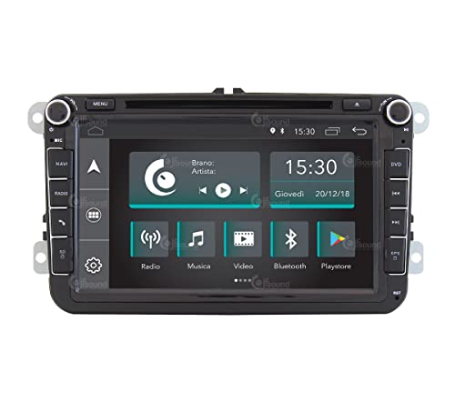 Costum fit Autoradio für Volkswagen Android GPS Bluetooth WiFi Dab USB Full HD Touchscreen Display 9" Easyconnect von Jf Sound car audio system