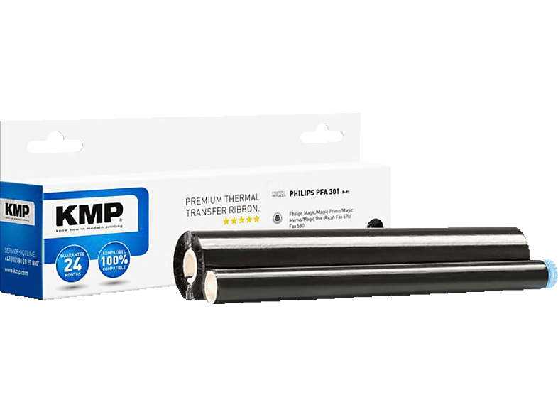 KMP F-P1 Thermo-Transfer-Rolle Schwarz von KMP