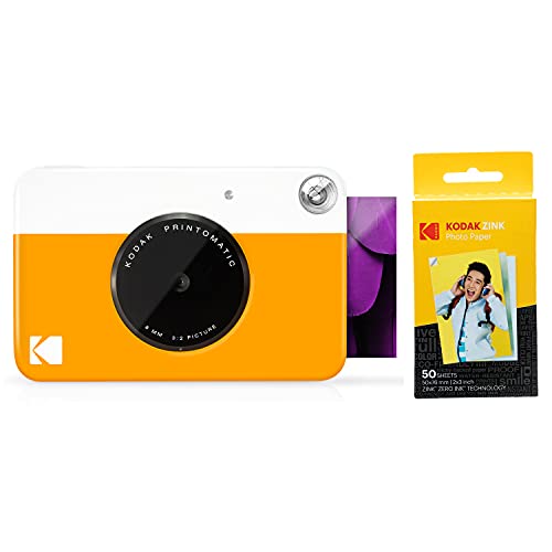 Kodak PRINTOMATIC Digitale Sofortbildkamera, Vollfarbdrucke auf Zink 2"x3"-Fotopapier mit Sticky-Back-Funktion - Drucken Sie Memories Sofort (Blau) von KODAK
