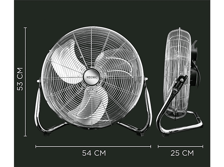 KOENIC KFF 45322 M Windmaschine Edelstahl (125 Watt) von KOENIC