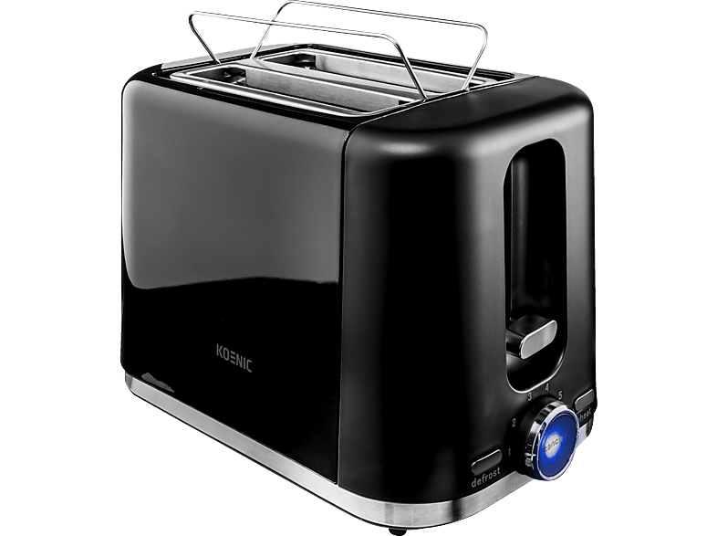 KOENIC KTO 2210 B Toaster Schwarz (870 Watt, Schlitze: 2) von KOENIC