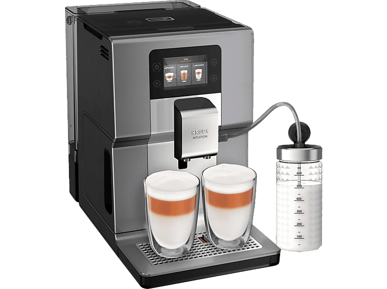 KRUPS EA 875 E Intuition Preference+ Kaffeevollautomat Silber von KRUPS
