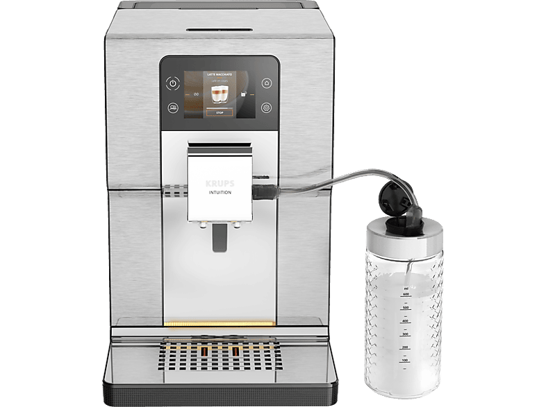 KRUPS EA877D Intuition Experience+ Kaffeevollautomat Schwarz/Silber von KRUPS
