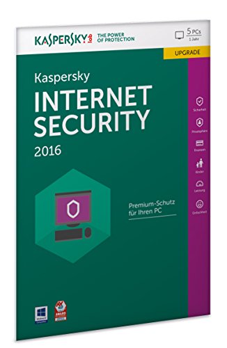 Kaspersky Internet Security 2016 Upgrade - 5 PCs / 1 Jahr (Frustfreie Verpackung) von Kaspersky